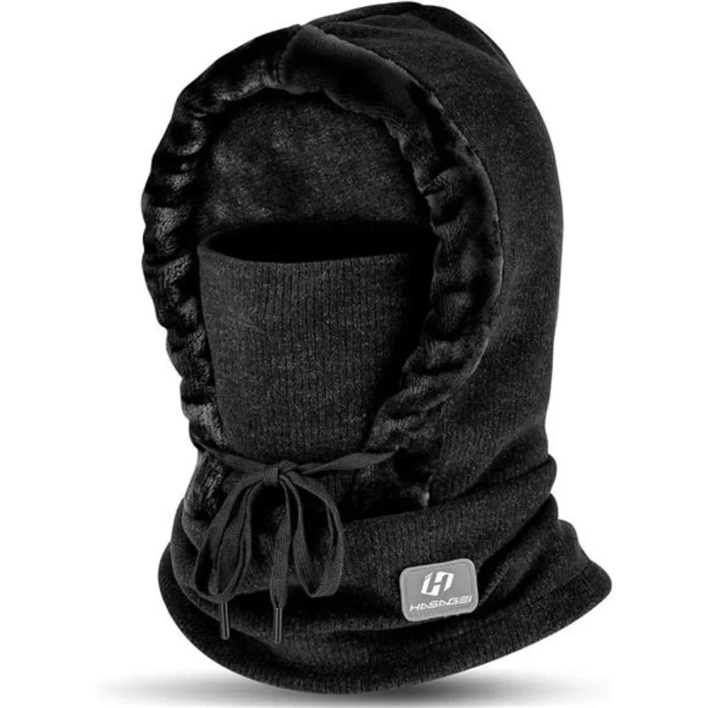 Unisex Ski Mask Balaclava Face Mask Winter, Black